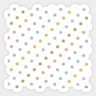 Colorful dots Sticker
